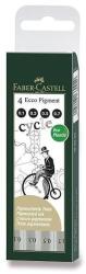 Faber-Castell Ecco Pigment 0, 2, 0, 4, 0, 6, 0, 8 mm - 4 darabos készlet (166004) (166004)
