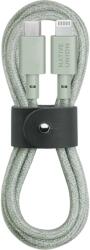 Native Union USB-C apa - Lightning apa adat- és töltőkábel 1, 2m - Zsálya (BELT-CL-GRN-2-NP) (BELT-CL-GRN-2-NP)