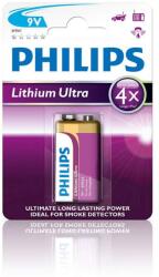 Philips Lítium 9V elem Lithium Ultra 1db (6FR61LB1A/10) (6FR61LB1A/10) (6FR61LB1A/10)