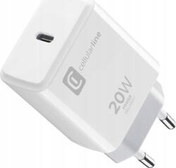 Sourcing Cellularline Hálózati töltő, 1xUSB-C, 20 W, fehér (ACHIPHUSBCPD20WW) (ACHIPHUSBCPD20WW)