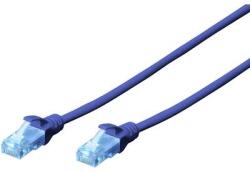 ASSMANN RJ45 Hálózat Csatlakozókábel CAT 5e U/UTP 10.00 m Kék sodort érpár Digitus (DK-1512-100/B) (DK-1512-100/B)