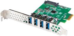 Lanberg PCE-US3-004 USB 3.1 PCIe portbővítő (PCE-US3-004) (PCE-US3-004)