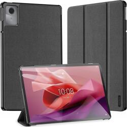 Dux Ducis Lenovo Tab M11 DUX DUCIS DOMO tok álló, bőr hatású aktív FLIP, textil minta, FEKETE (DDS1988) (DDS1988)