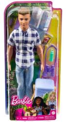 Mattel Barbie Kempingező Ken baba kiegészítőkkel kockás ingben (HHR66) (HHR66) (HHR66)