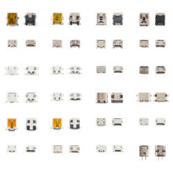  Univerzális töltő csatlakozó készlet, (microUSB, USB-C, 240db)