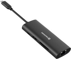 Swissten 44040203 Multifunkcionális USB-C 100W 8-port HUB (44040203) (44040203)