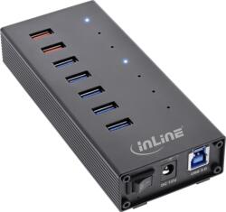 InLine 35395I hálózati csatlakozó USB 3.2 Gen 1 (3.1 Gen 1) Type-B 5000 Mbit/s Fekete (35395I) (35395I)
