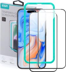 ESR GP-149493 Üveg - Apple iPhone 15, 2.5D, Fekete (4894240174203) (4894240174203)