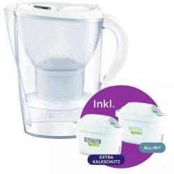BRITA Marella Vízszűrő kancsó 2, 4L fehér + 2 db Maxtra Pro ALL-IN-1 szűrőbetétet (1057511) (1057511)