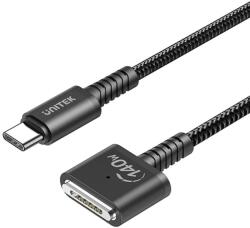 Unitek C14121BK-1M USB-C apa - MagSafe 3 apa Töltőkábel - Fekete (1m) (C14121BK-1M) (C14121BK-1M)