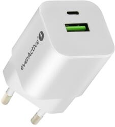 everActive SC-390Q USB-A / USB-C Hálózati töltő - Fehér (30W) (SC-390Q) (SC-390Q)