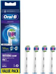 Oral-B 3D RElektromos fogkefe Pótfej - Fehér (4db) (ORAL-B 3D REFILL 4PCS WHITE) (ORAL-B 3D REFILL 4PCS WHITE)