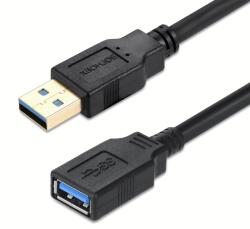 TB USB-C anya - USB-C apa 3.0 hosszabbító kábel - Fekete (15m) (AKTBXKU32KONF15) (AKTBXKU32KONF15)