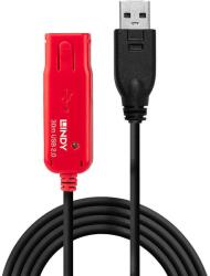 Lindy 42923 USB kábel 30 M USB 2.0 USB A Fekete, Vörös (42923)