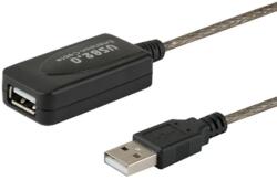 SAVIO CL-130 USB-A apa - USB-A anya 2.0 Aktív Hosszabbítő kábel - Fekete (10m) (CL-130) (CL-130)