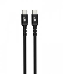 TB USB Type-C - USB Type-C Adat- és töltőkábel 1m - Fekete (AKTBXKUCC2SI10B) (AKTBXKUCC2SI10B)