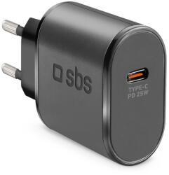 SBS TETR1CPD25 1x USB Type-C Hálózati töltő - Fekete (25W) (TETR1CPD25) (TETR1CPD25)