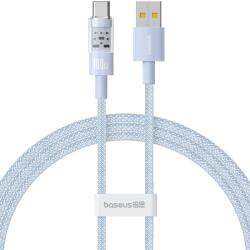 Baseus Gem USB-A apa - USB-C apa Adat és gyorstöltő kábel 1m - Fehér (P10373002311-00) (P10373002311-00)