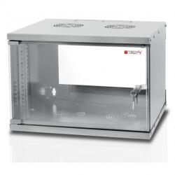 TECHLY I-CASE EL-1009G32 állvány 9U Falra szerelhető állvány Szürke (108194) (108194)