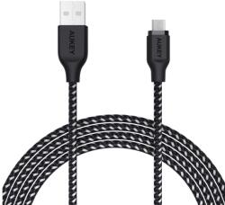 AUKEY CB-AM2 USB-A apa - USB-B apa 2.0 Adat és töltő kábel - Fekete (2m) (CB-AM2 BLACK) (CB-AM2 BLACK)