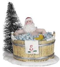 Luville Sledgeholm Santa in hot tub - kvikki