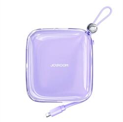 JOYROOM JR-L005 Jelly Powerbank integrált kábellel Lightning / 10000mAh 12W - Lila (JR-L005 LP) (JR-L005 LP)