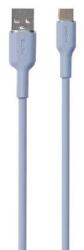 SBS Puro Soft USB-A apa - USB-C apa 2.0 Adat és töltő kábel - Világoskék (1.5m) (PUUSBCICONLBLUE) (PUUSBCICONLBLUE)