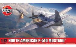 Airfix North American P-51D Mustang Vadászrepülőgép műanyag makett 1: 72 (01004B) (01004B)