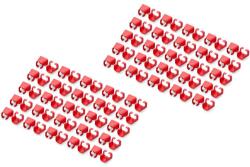 ASSMANN Colorclips F Patch Cables Red For Rj45-cable 100 Pcs (a-cc-r) (a-cc-r)