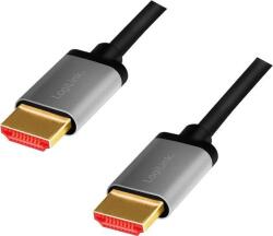LogiLink HDMI 2.1 -> HDMI 2.1 M/M video kábel 3m fekete-ezüst (CHA0106) (CHA0106)