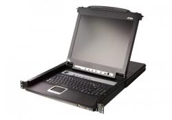 Aten CL5708MW rack konzol 43, 9 cm (17.3") Fekete 1U (8-Port Single Rail 17.3") (8-Port Single Rail 17.3")