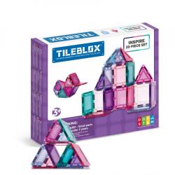Magformers Tileblox Pastel 20 darabos Mágneses Építőjáték (005-1030007) (005-1030007)