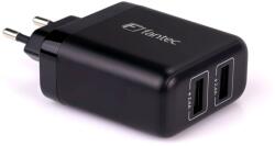 FANTEC 2478 2x USB Type-A Hálózati töltő - Fekete (24W) (2478) (2478)