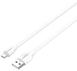 LDNIO LS361 USB-A - Micro USB kábel 2.4 A 1m fehér (5905316143135) (LS361 micro) (LS361 micro)