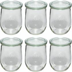 WECK 109112 Tulipán formájú befőttes üveg 6 darabos készlet 1062ml (109112) (109112)