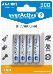 everActive Silver Line R03 AAA 800 mAh Ni-MH Újratölthető elem (4 db / csomag) (EVHRL03-800) (EVHRL03-800)
