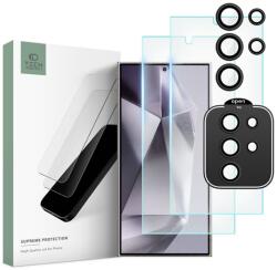 Tech-Protect Samsung SM-S928 Galaxy S24 Ultra edzett üveg képernyővédő fólia + hátsó kameralencse védőüveg - Tech-Protect Supreme Set - átlátszó (TP690442) (TP690442)