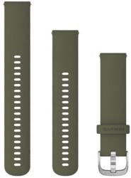 Garmin óraszíj vivomove 3 mohazöld szilikon, ezüst csattal (QR 20 mm) (010-12924-11) (G010-12924-11) (G010-12924-11)