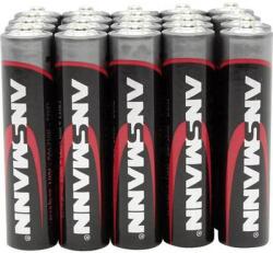ANSMANN Mikroelem AAA, alkáli mangán, 1, 5V, 20 db, Ansmann Red-Line LR03, AAA, LR3, AM4M8A, AM4, S (5015538) (5015538)