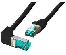 EFB-Elektronik RJ45 Patchkabel S/FTP, Cat. 6A, LSZH, 90° gewinkelt, 3m (MK6001W. 3B) (MK6001W. 3B) (MK6001W.3B)