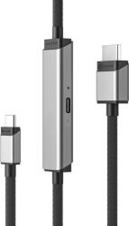 ALOGIC ULCHDPD01-SGR video átalakító kábel 1 M USB C-típus HDMI + USB Ezüst (ULCHDPD01-SGR) (ULCHDPD01-SGR)