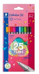 STAEDTLER Triplus® fineliner 334 Tűfilc készlet - Vegyes színek (10 db / csomag) (334 BK10 TA) (334 BK10 TA)