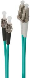 ALOGIC LCST-01-OM4 száloptikás kábel 1 M LC ST Türkizkék (LCST-01-OM4) (LCST-01-OM4)