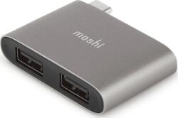 Moshi USB-C to Dual USB-A Adapter Titánium szürke (99MO084214) (99MO084214)