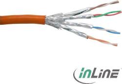 InLine 76499O hálózati kábel Narancssárga 100 M Cat6 S/FTP (S-STP) (76499O) (76499O)