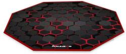 Huzaro FloorMat 2.0 Gaming szőnyeg - Fekete/Piros (120 x 120 cm) (HZ-FLOORMAT 2.0) (HZ-FLOORMAT 2.0)