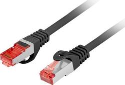 Lanberg PCF6-10CU-1000-BK 10m Cat6 F/UTP AWG26 LSZH árnyékolt fekete patch kábel (PCF6-10CU-1000-BK) (PCF6-10CU-1000-BK)