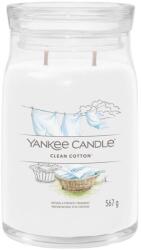 Yankee Candle Signature üveg 2 kanóc Clean Cotton 567 g (5038581128740) (5038581128740)