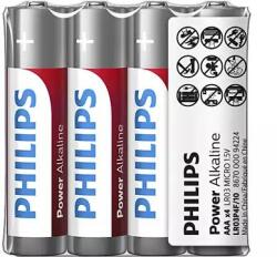 Philips Power Alkaline LR03P4F/10 háztartási elem Egyszer használatos elem AAA Cink-karbon (LR03P4F/10) (LR03P4F/10)