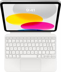 Apple A Magic Keyboard Folio a tizedik generációs iPad tökéletes kiegészítője. Csodás élmény gépelni vele, beépített érintőpadjával megoldhatod a nagy precizitást igénylő feladatokat, és 14 funkció­billenty